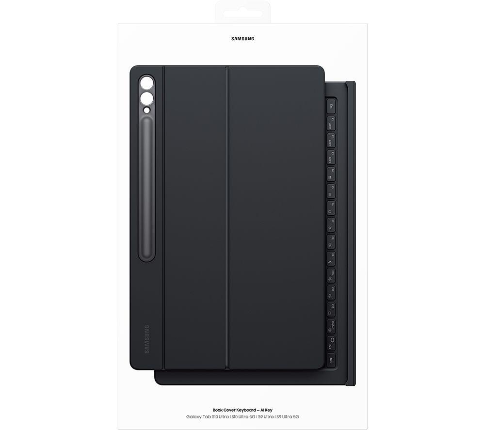 SAMSUNG Galaxy Tab S10+, S9+ & S9 FE+ AI Book Cover Keyboard Case - Black image number 8 of 8