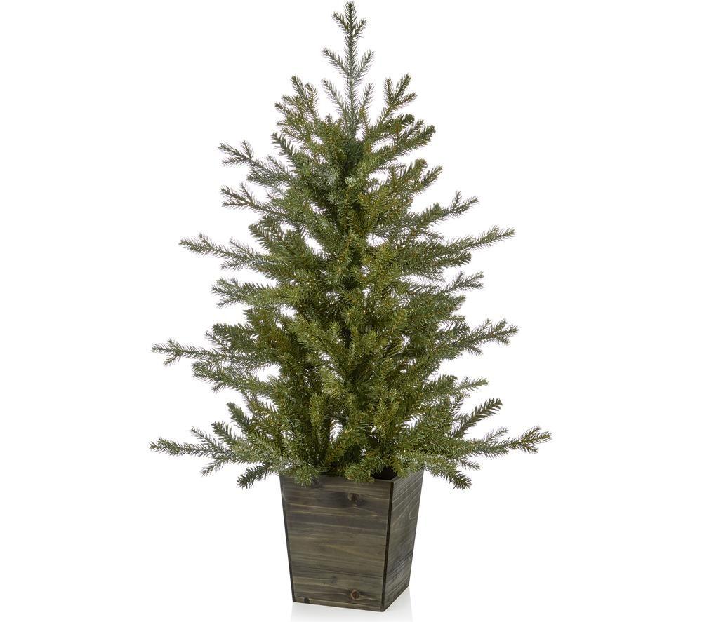 PREMIER Pre-lit Frozen Spruce Potted Christmas Tree - 3 ft / 90 cm image number 2 of 4