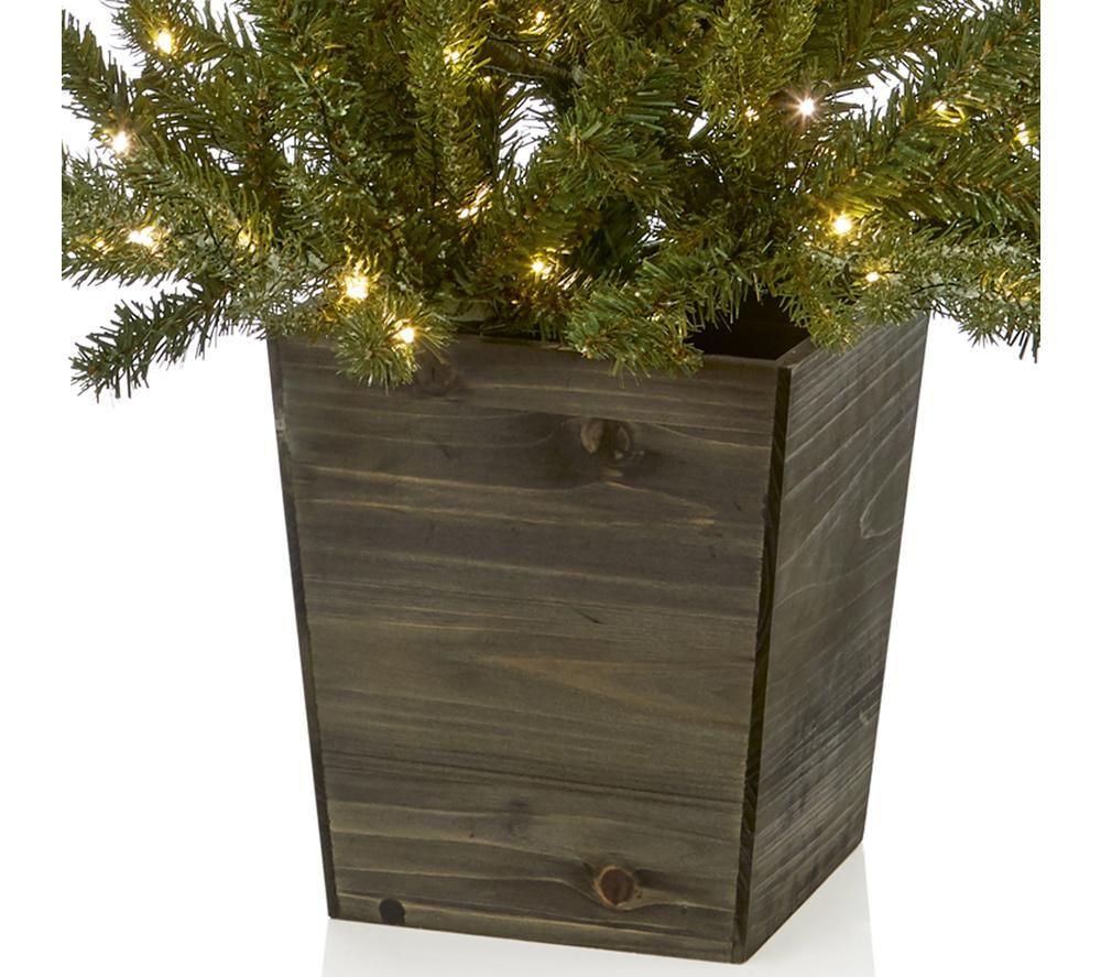 PREMIER Pre-lit Frozen Spruce Potted Christmas Tree - 3 ft / 90 cm image number 4 of 4