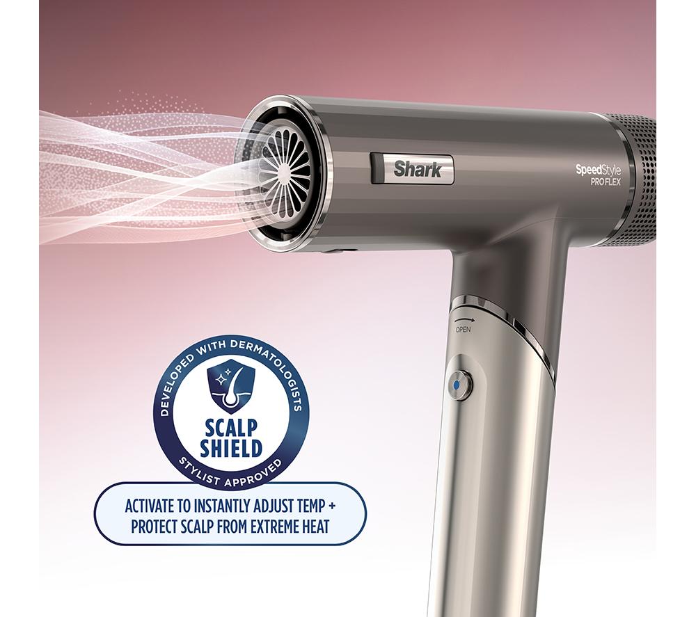 SHARK SpeedStyle Pro Flex HD542UK 4-in-1 Hair Dryer - Mocha Silver image number 3 of 13