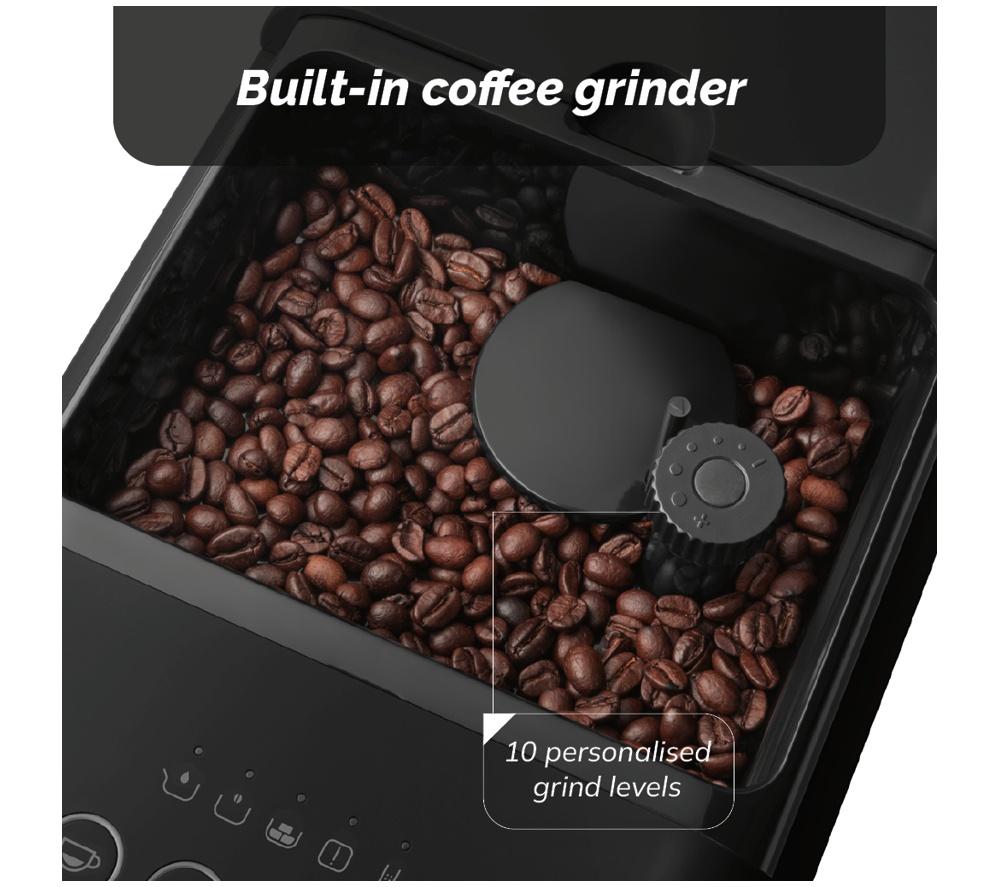 SMEG BCC12BLMUK Bean to Cup Coffee Machine - Matte Black image number 8 of 10