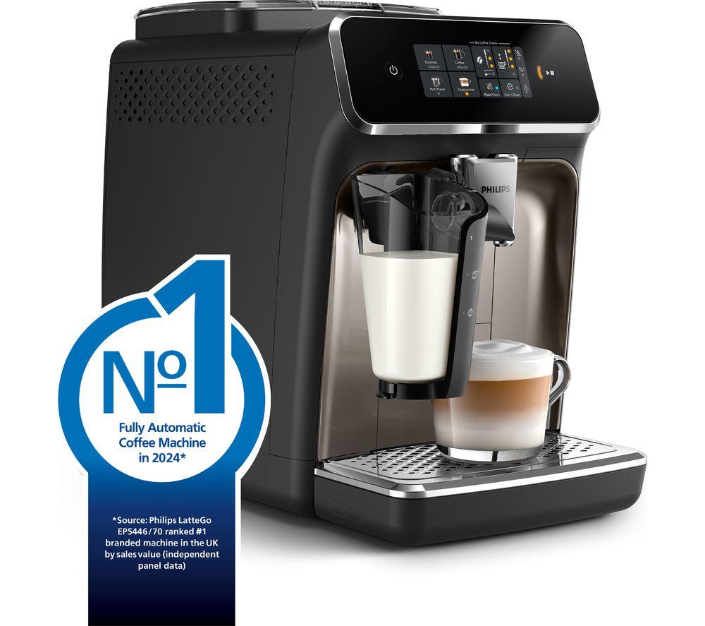 PHILIPS Series 2300 LatteGo EP2336/40 Smart Bean to Cup Coffee Machine - Chrome and Black image number 2 of 14