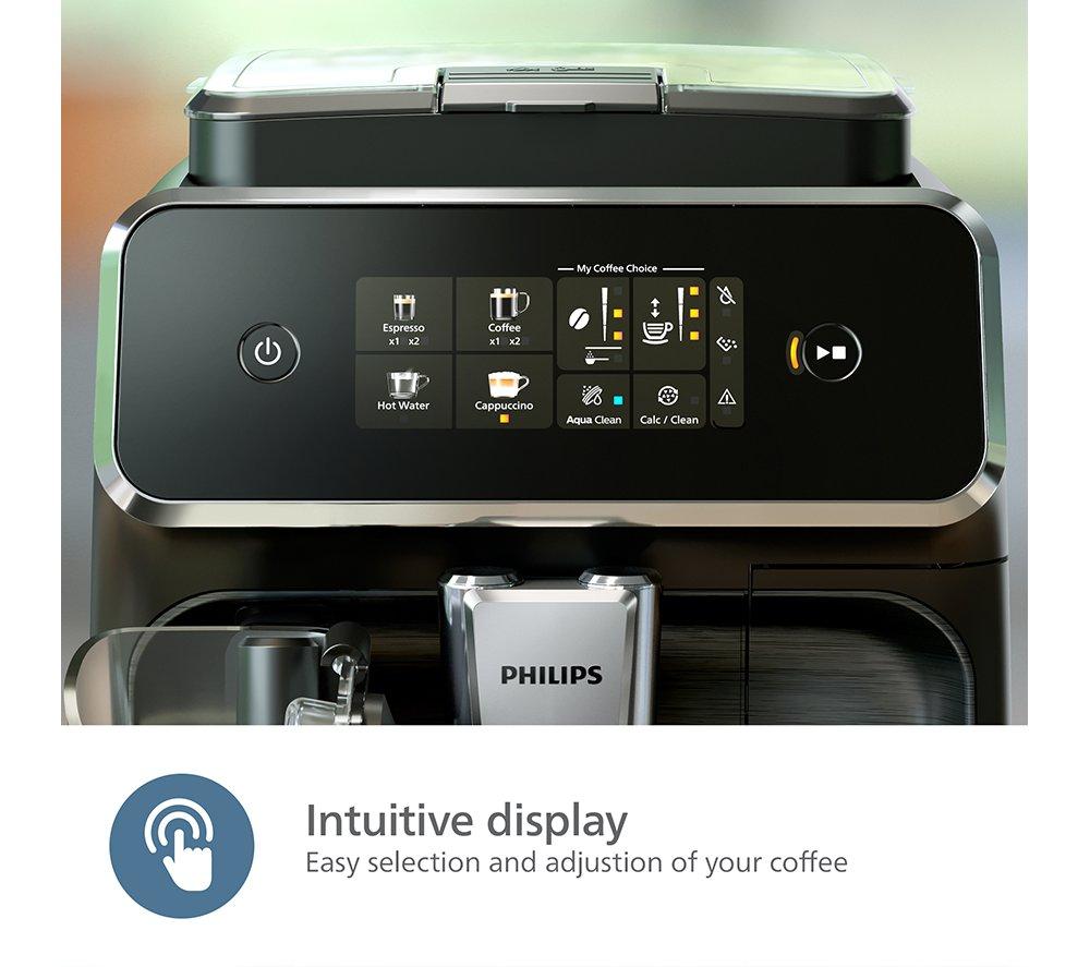 PHILIPS Series 2300 LatteGo EP2336/40 Smart Bean to Cup Coffee Machine - Chrome and Black image number 8 of 14