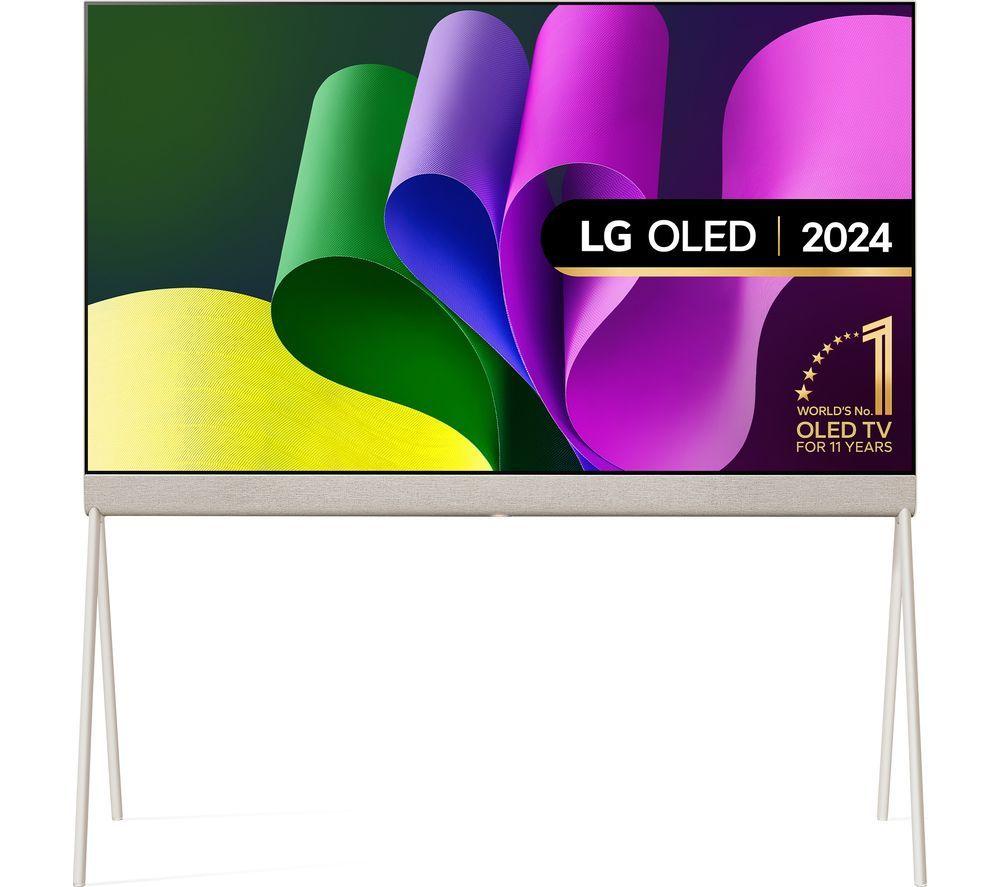 55" LG Objet Collection Posé 55LX1T6LA Smart 4K Ultra HD HDR OLED TV with Google Assistant & Amazon Alexa - Beige, Cream