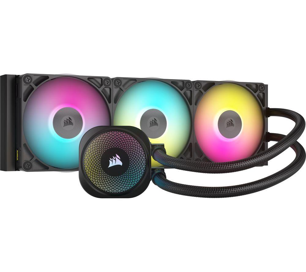 CORSAIR iCUE LINK TITAN 360 RX RGB Liquid 360 mm CPU Cooler - RGB LED, Black