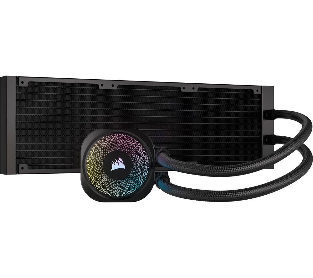 CORSAIR iCUE LINK TITAN 360 RX RGB Liquid 360 mm CPU Cooler - RGB LED, Black image number 9 of 12