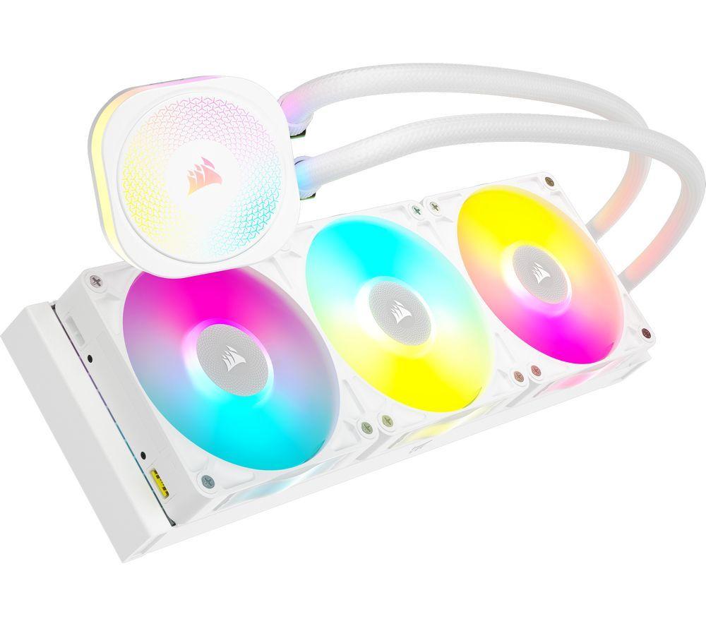 CORSAIR iCUE LINK TITAN 360 RX RGB 360 mm Liquid CPU Cooler - RGB LED, White image number 2 of 5