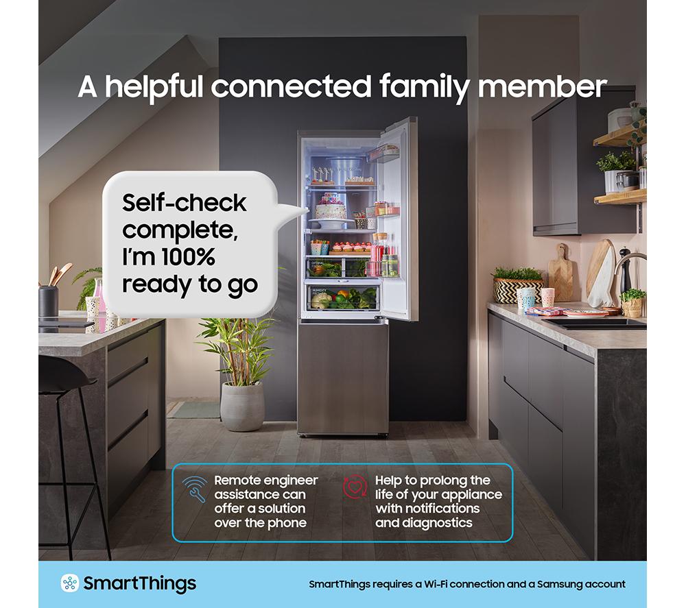 SAMSUNG Series 6 SpaceMax RB34C600DSA/EU 70/30 Smart Fridge Freezer - Metal Graphite image number 8 of 11