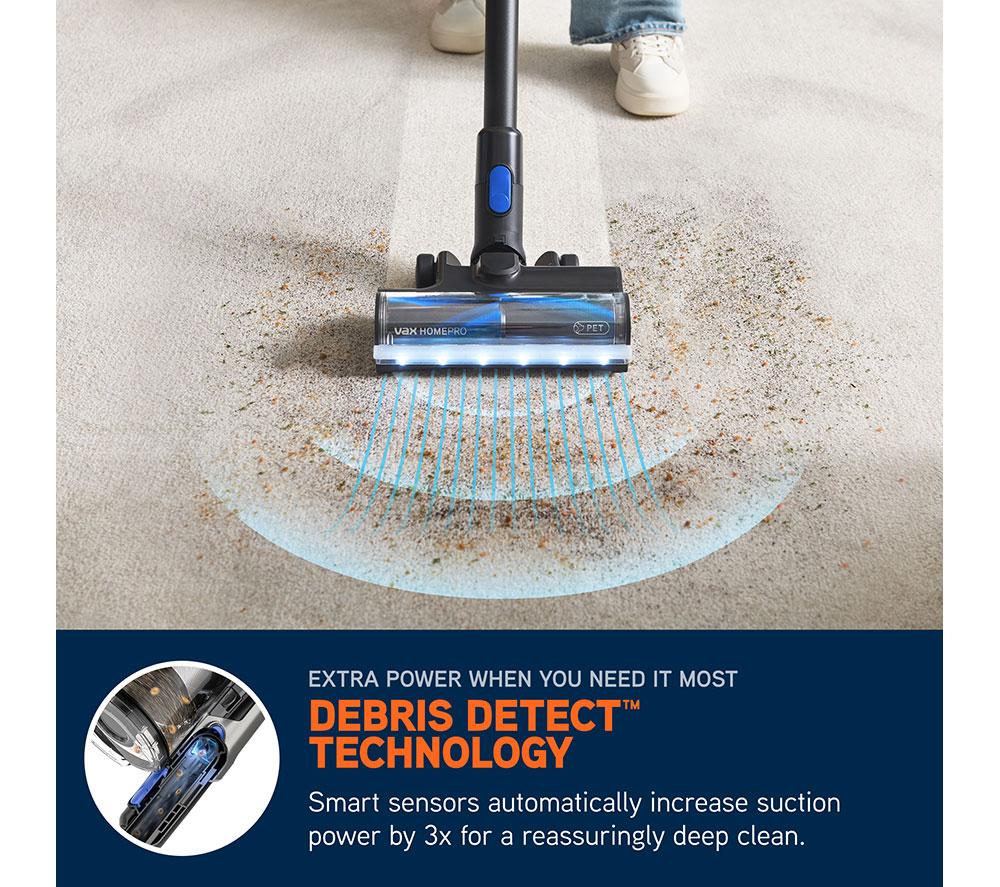 VAX HomePro Detect Pet CLSV-HPTP Cordless Vacuum Cleaner - Graphite & Blue image number 3 of 16