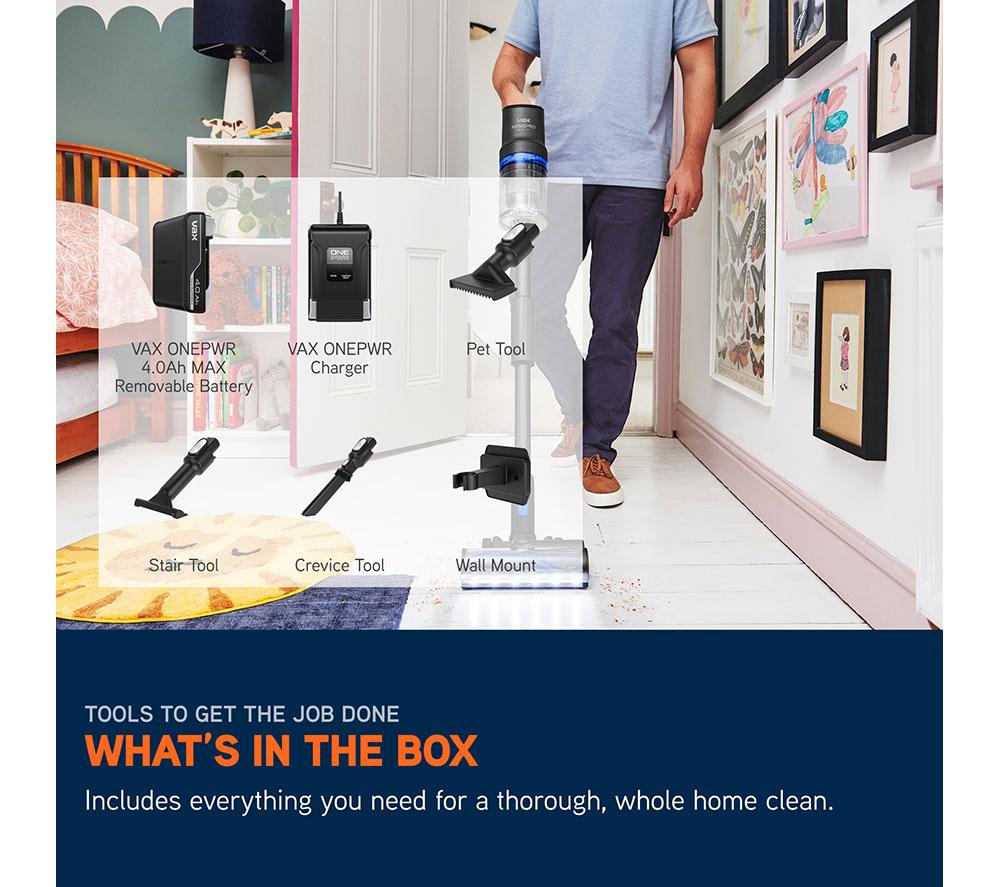 VAX HomePro Detect Pet CLSV-HPTP Cordless Vacuum Cleaner - Graphite & Blue image number 10 of 16