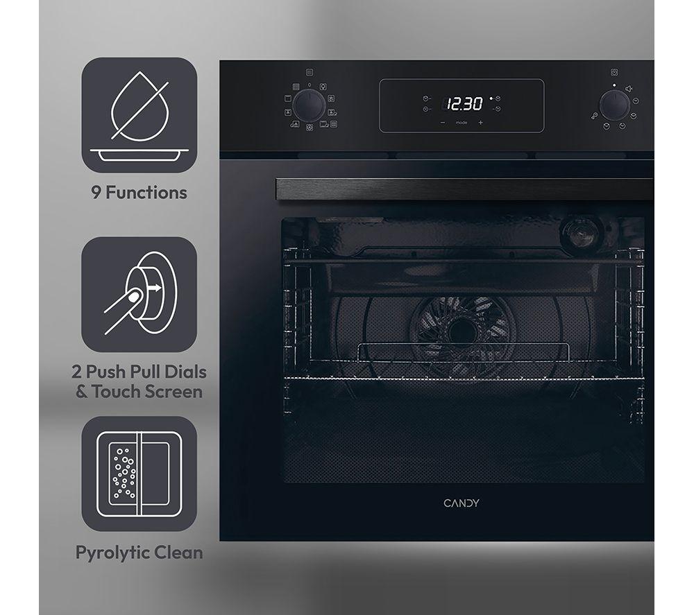 CANDY Idea FCM955NRL-C Electric Pyrolytic Oven - Black image number 4 of 10