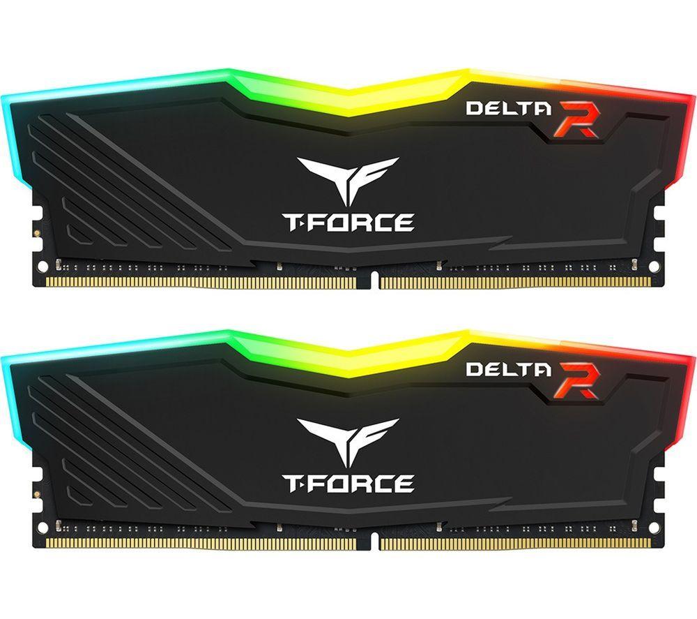 TEAMGROUP T-FORCE DELTA RGB 32 GB 3600 MHz DDR4 Memory Kit - 16 GB x 2