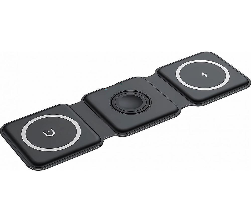 Groov-E Triton Gvwc10bk 3 In 1 Wireless Charging Pad, Black - Image 3