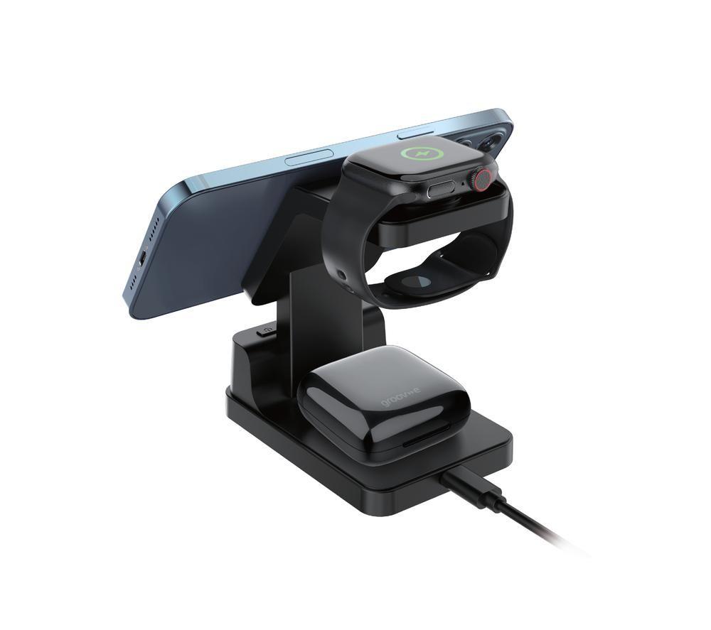 GROOV-E Asteria GVWC09BK 4-in-1 Wireless Charging Station image number 2 of 4