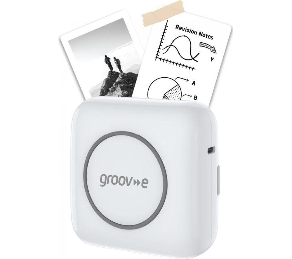 GROOV-E GV-MA211-WE Portable Wireless Photo Printer - White image number 5 of 6