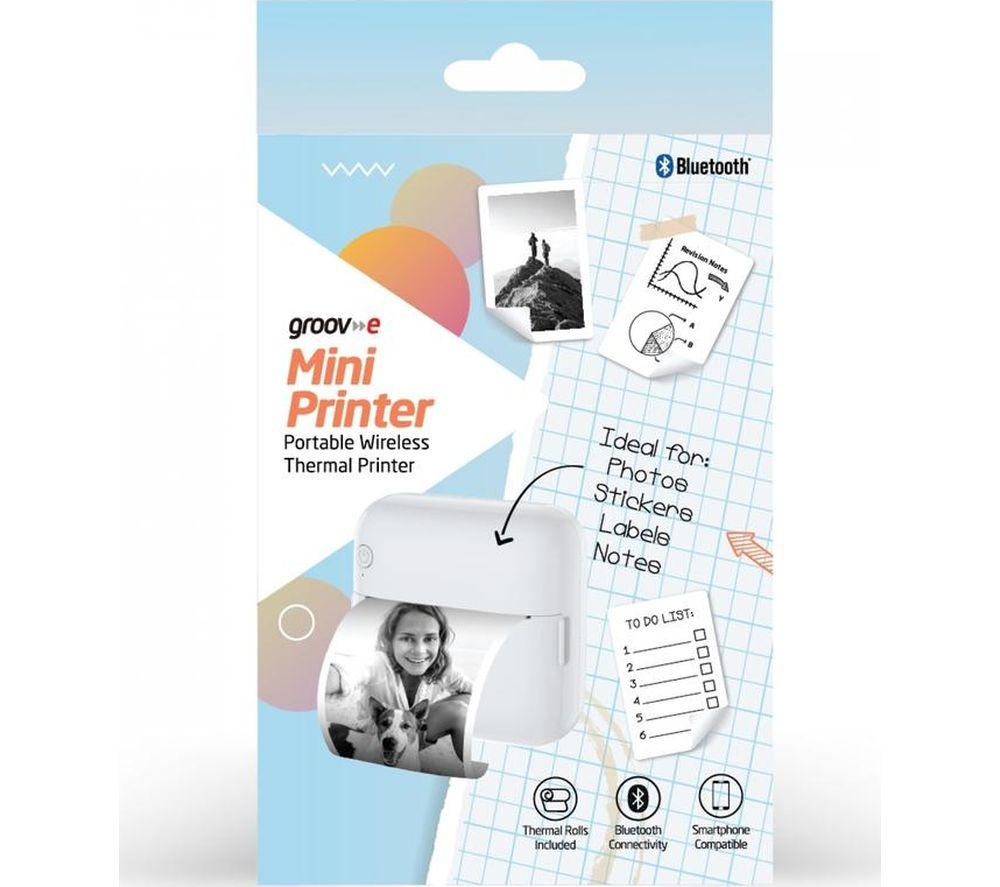 GROOV-E GV-MA211-WE Portable Wireless Photo Printer - White image number 6 of 6