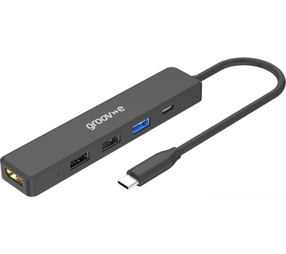 Groov-E Gvpc10bk 5-Port Usb Type-C Hub