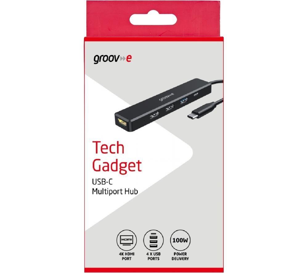 GROOV-E GVPC10BK 5-port USB Type-C Hub image number 2 of 2