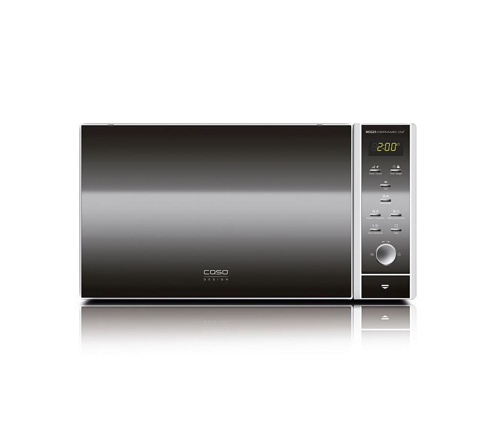 CASO Ceramic Chef MCG 25 Combination Microwave - Black & Silver