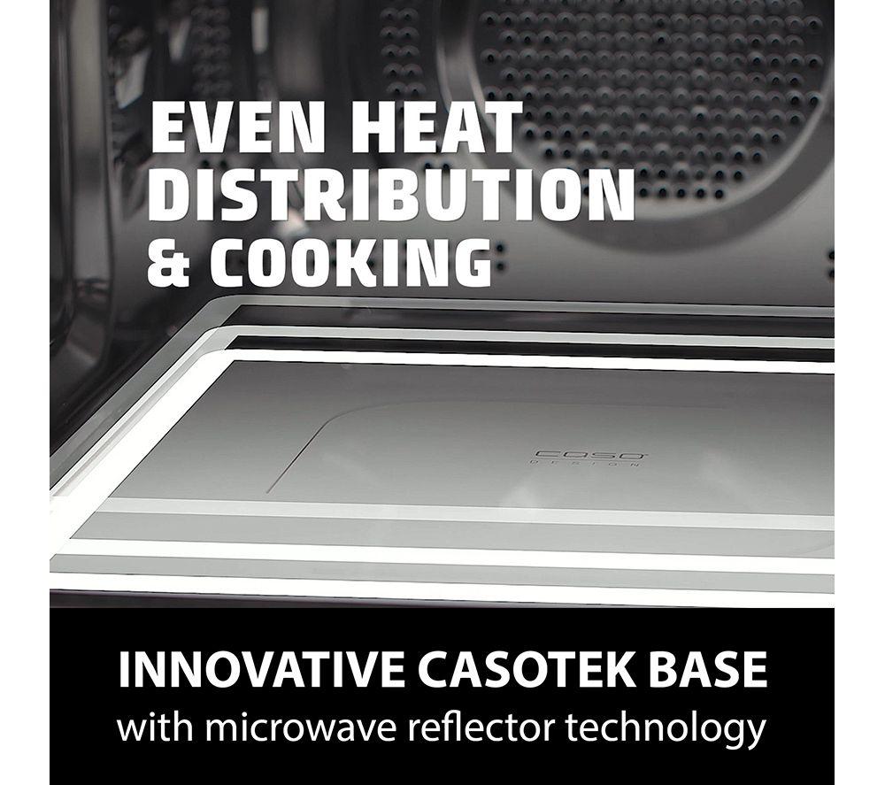 CASO Ceramic Chef MCG 25 Combination Microwave - Black & Silver image number 2 of 8