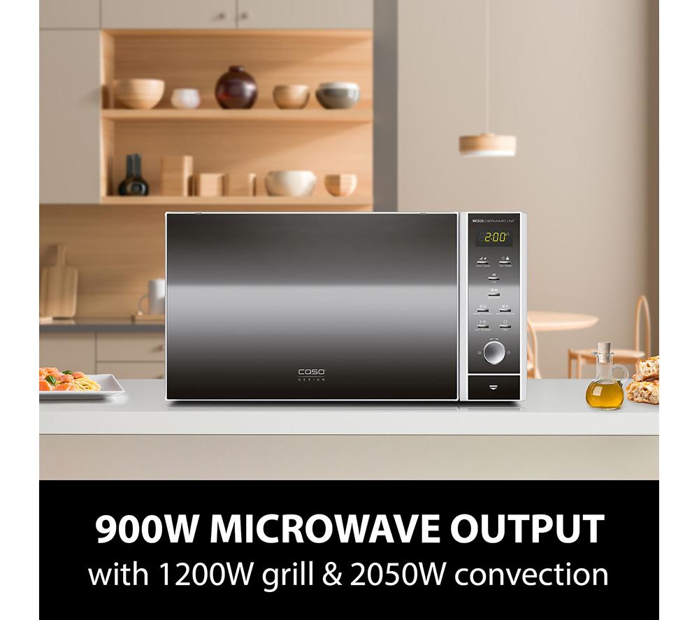 CASO Ceramic Chef MCG 25 Combination Microwave - Black & Silver image number 4 of 8