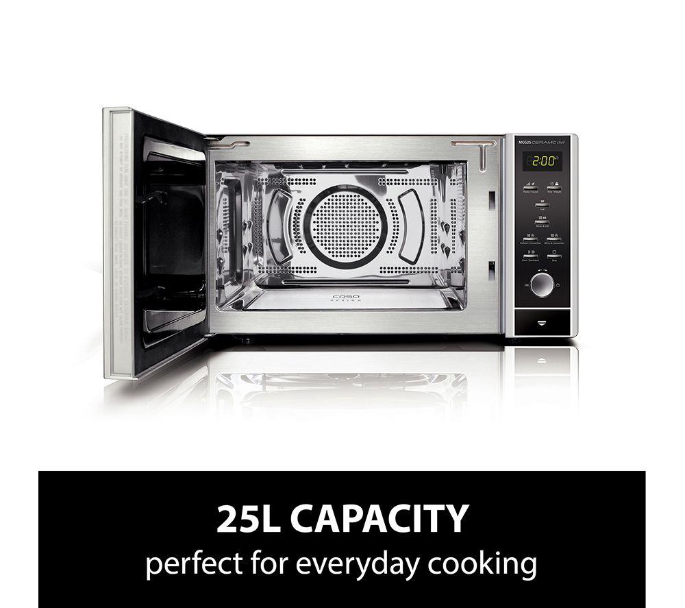 CASO Ceramic Chef MCG 25 Combination Microwave - Black & Silver image number 8 of 8