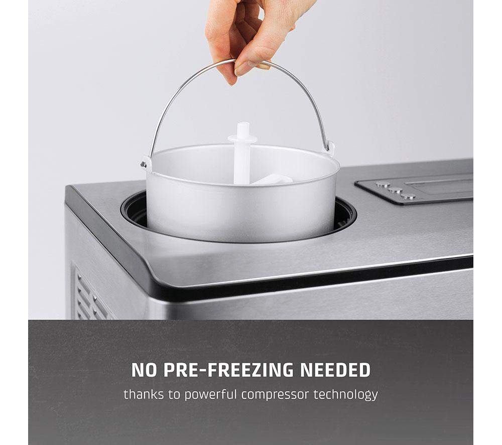 CASO Design IceCreamer 2-in-1 Ice Cream & Yogurt Maker - Stainless Steel image number 4 of 10