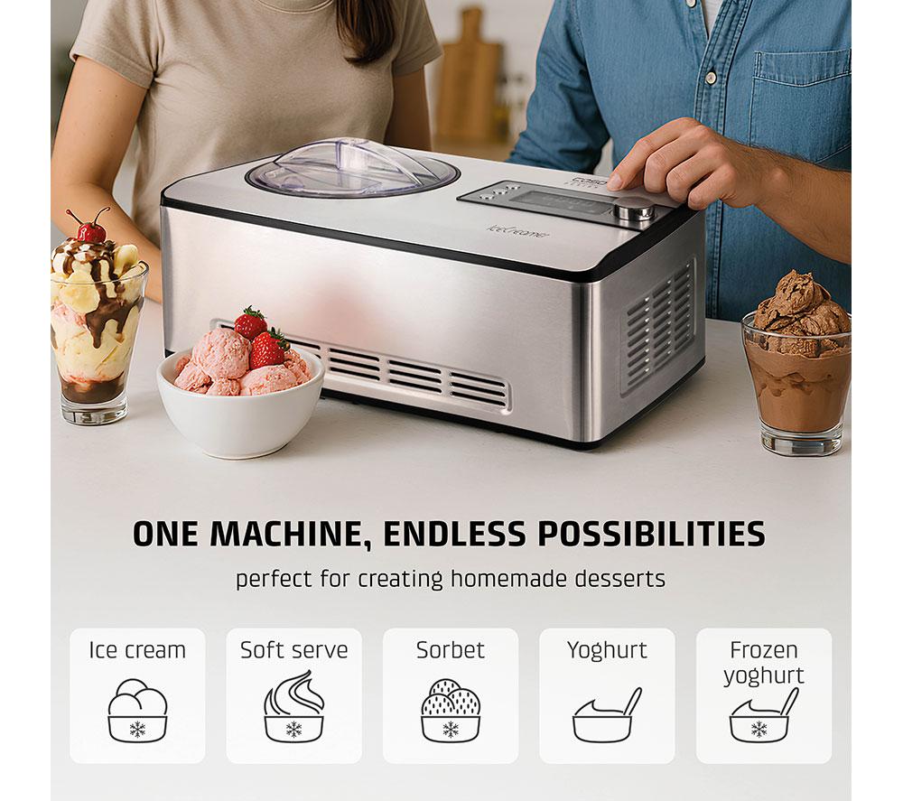 CASO Design IceCreamer 2-in-1 Ice Cream & Yogurt Maker - Stainless Steel image number 5 of 10
