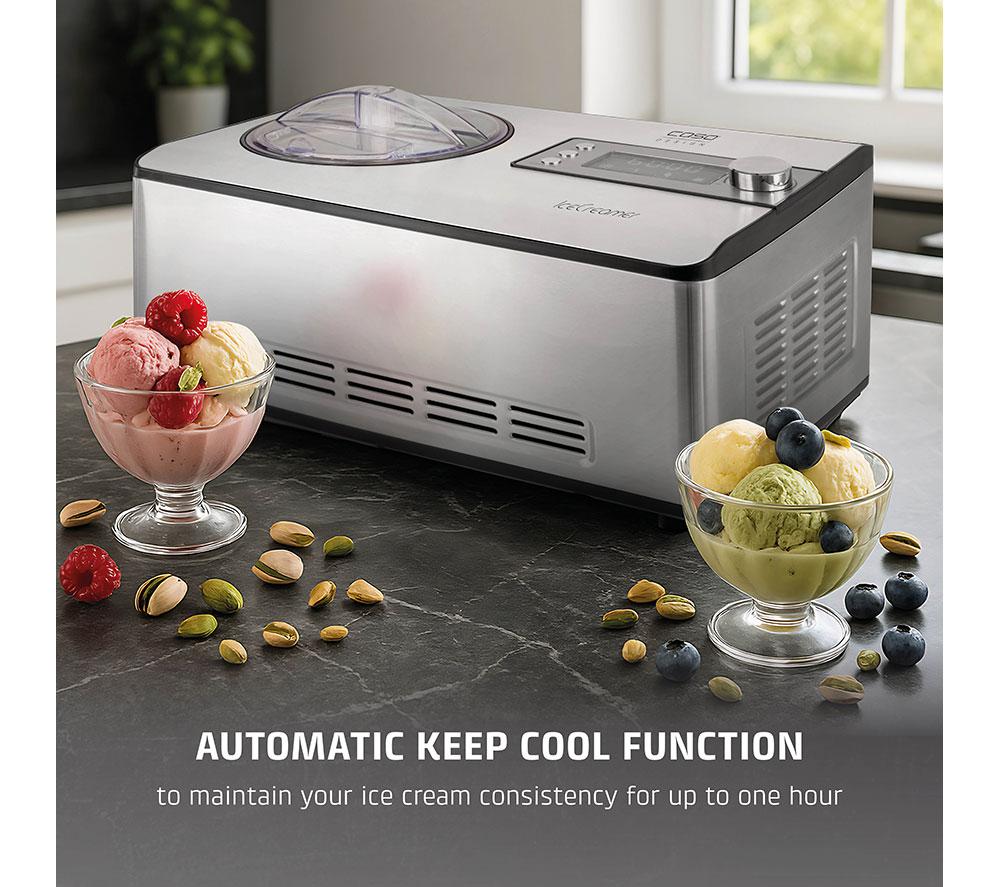 CASO Design IceCreamer 2-in-1 Ice Cream & Yogurt Maker - Stainless Steel image number 7 of 10
