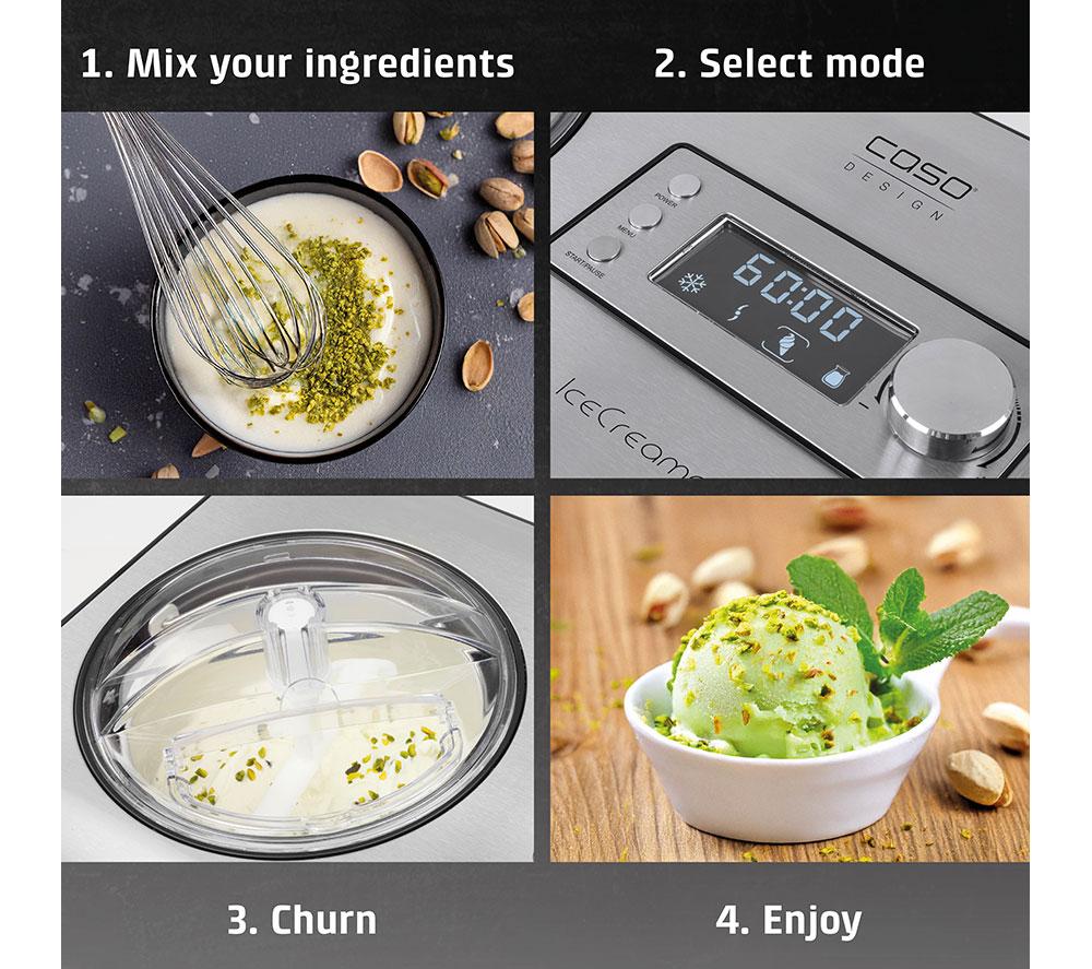 CASO Design IceCreamer 2-in-1 Ice Cream & Yogurt Maker - Stainless Steel image number 8 of 10