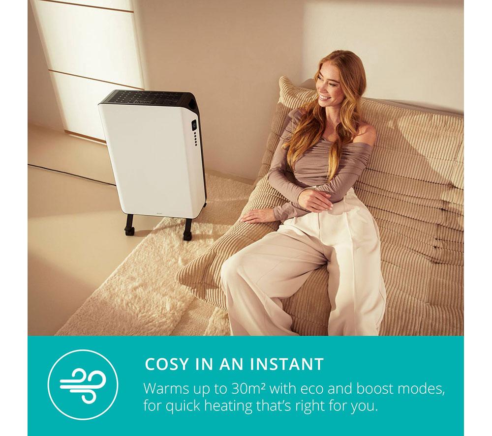 DUUX Edge DXOH20UK Portable Smart Oil-Filled Radiator - White image number 2 of 8