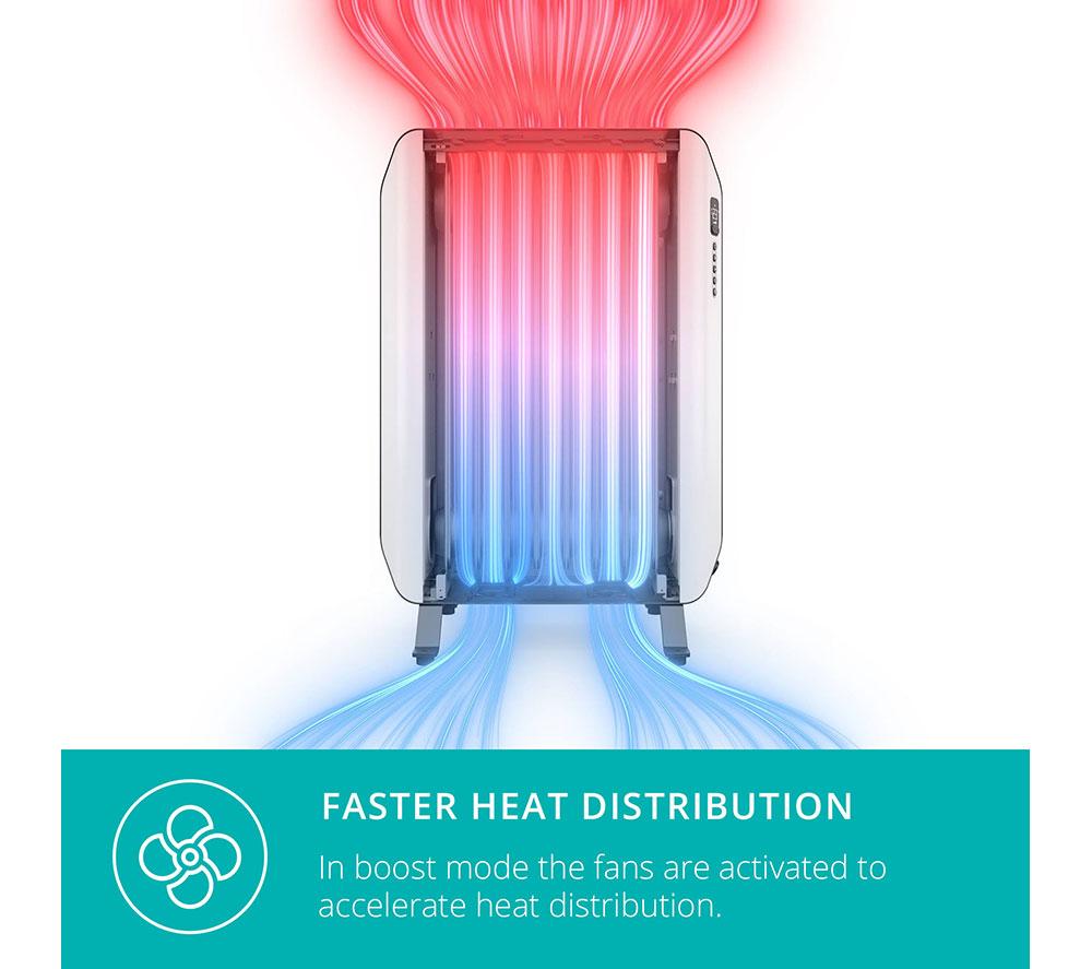 DUUX Edge DXOH20UK Portable Smart Oil-Filled Radiator - White image number 4 of 8