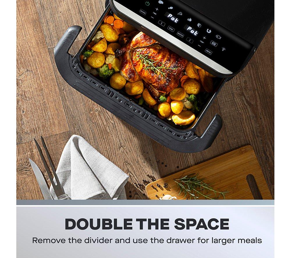 DAEWOO SDA2757GE Mega Drawer Air Fryer - Black image number 3 of 7