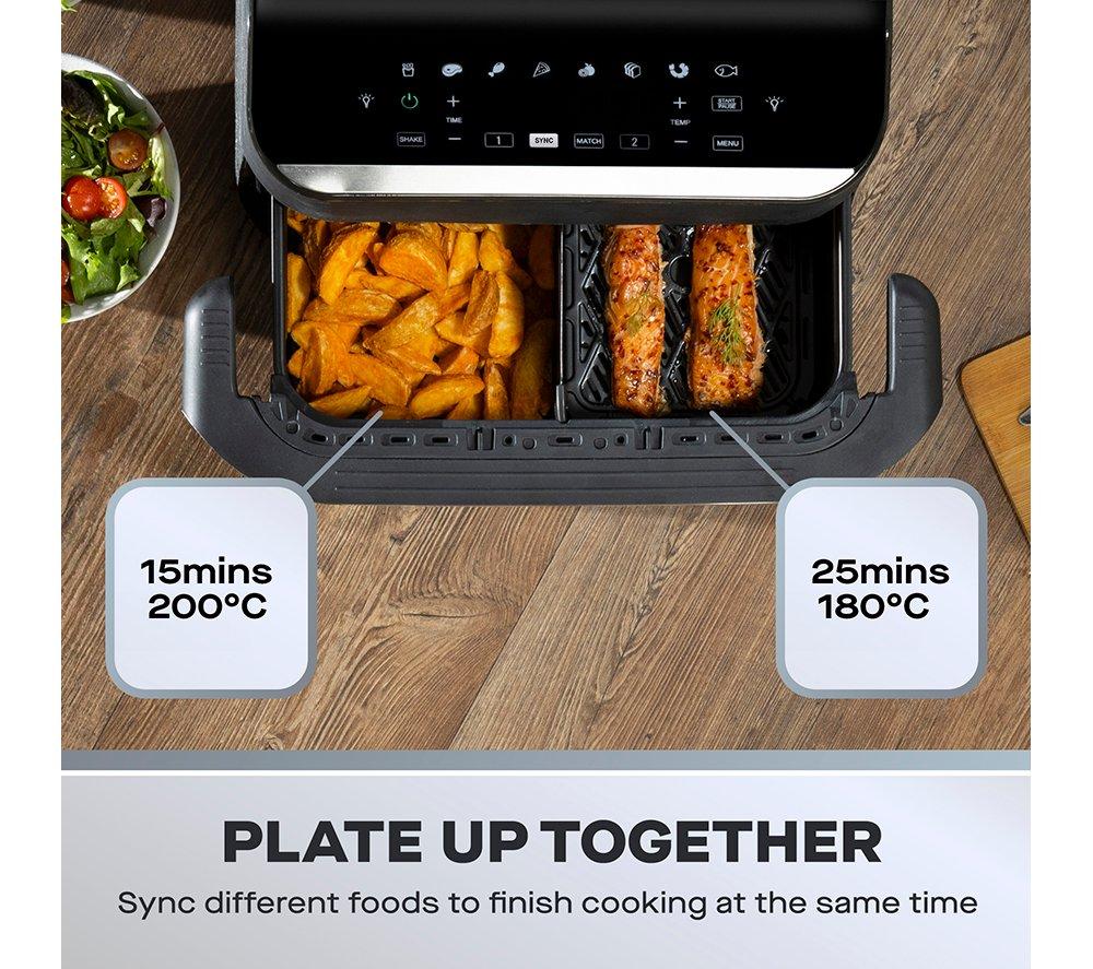 DAEWOO SDA2757GE Mega Drawer Air Fryer - Black image number 5 of 7