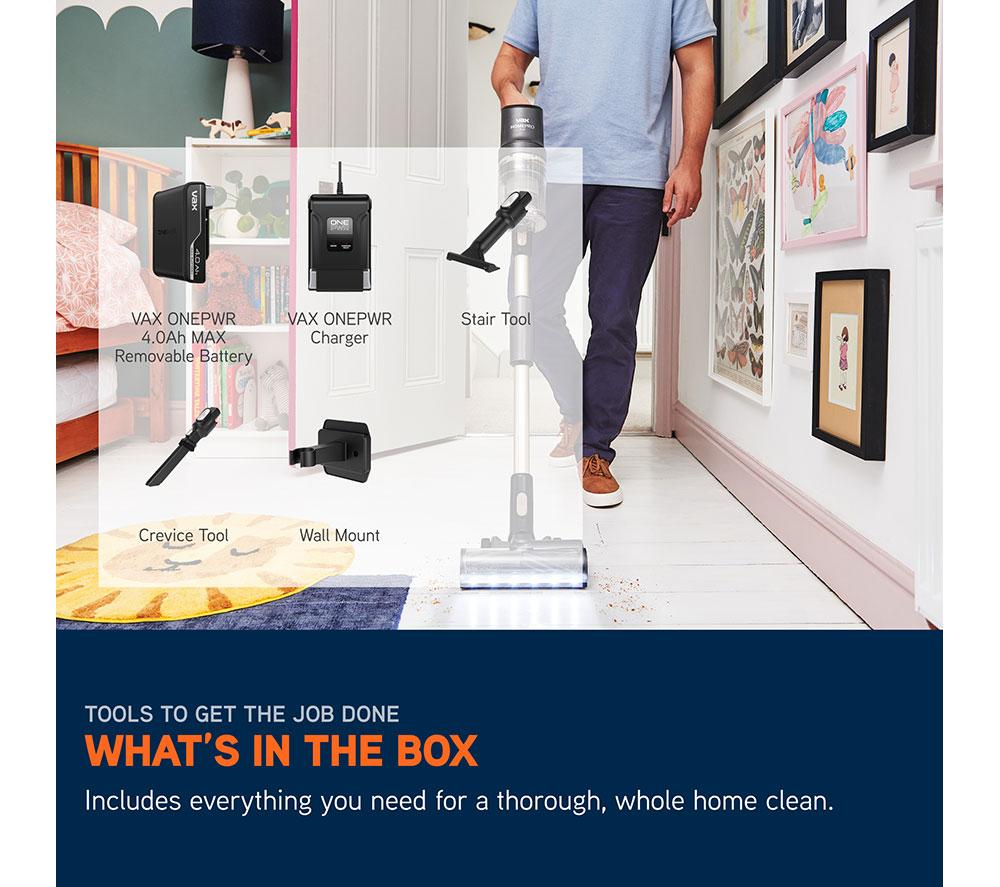 VAX HomePro Plus CLSV-HPKA Cordless Vacuum Cleaner - Graphite & Titanium image number 10 of 14