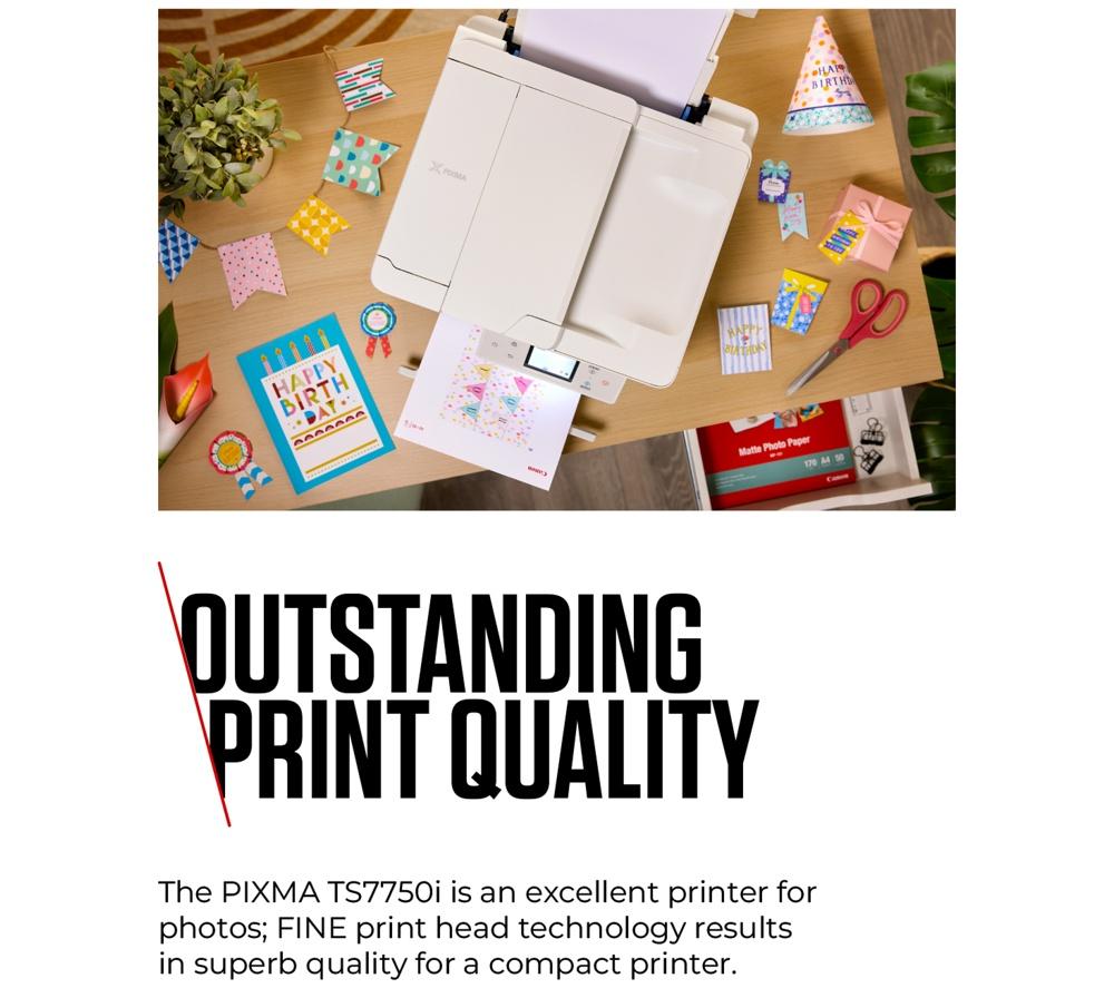 CANON PIXMA TS7750i All-in-One Wireless Inkjet Printer image number 3 of 7