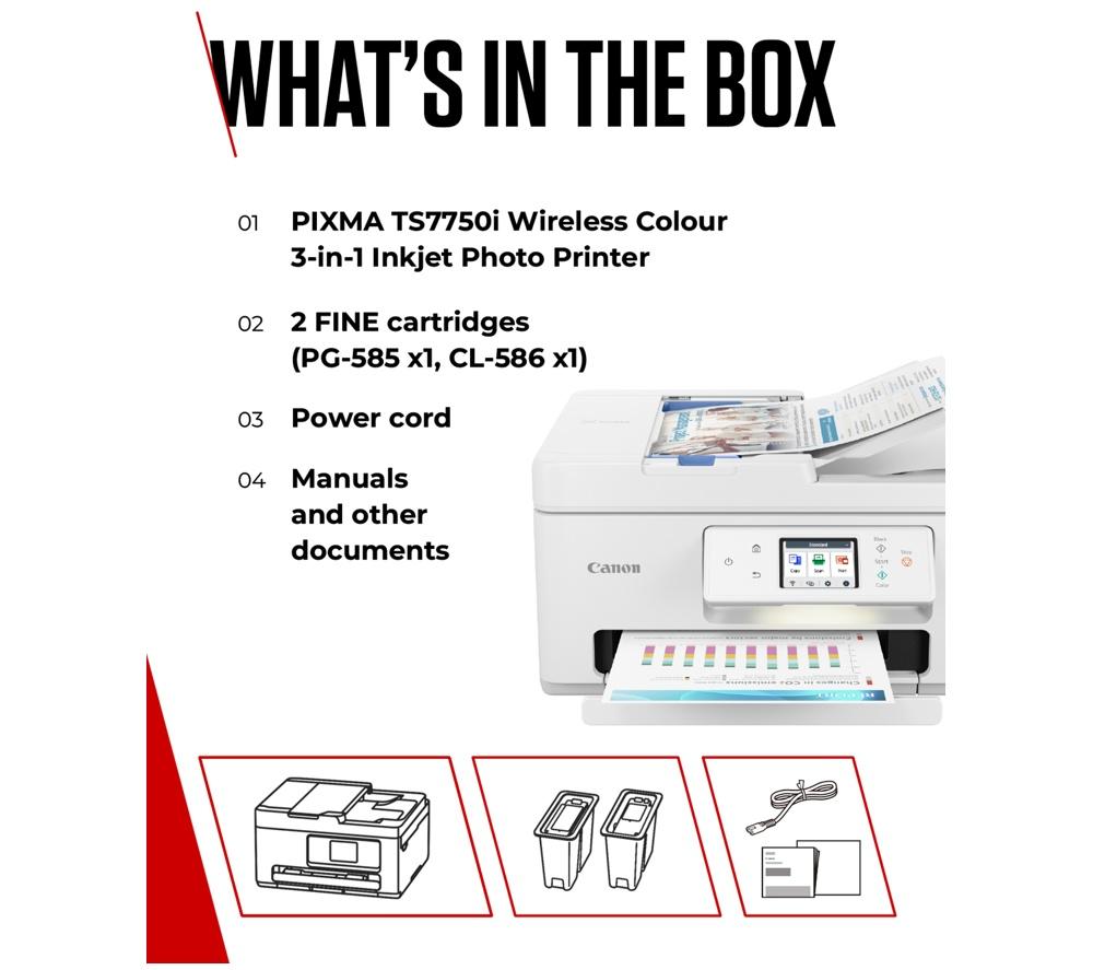 CANON PIXMA TS7750i All-in-One Wireless Inkjet Printer image number 7 of 7