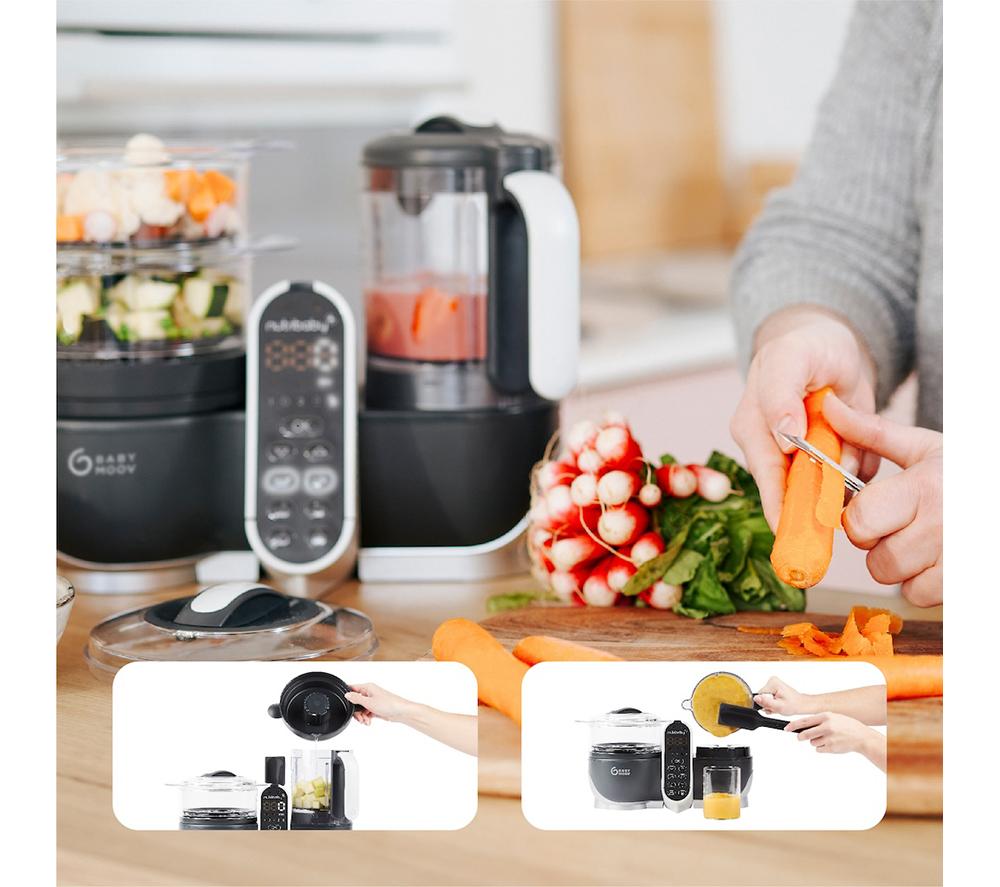BABYMOOV Nutribaby(+) 6-in-1 Baby Food Maker - Industrial Grey image number 6 of 9