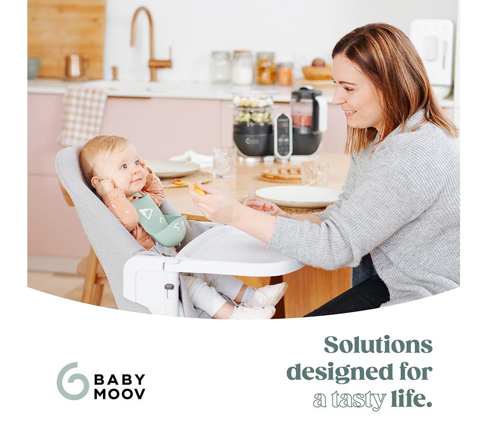 BABYMOOV Nutribaby(+) 6-in-1 Baby Food Maker - Industrial Grey image number 9 of 9