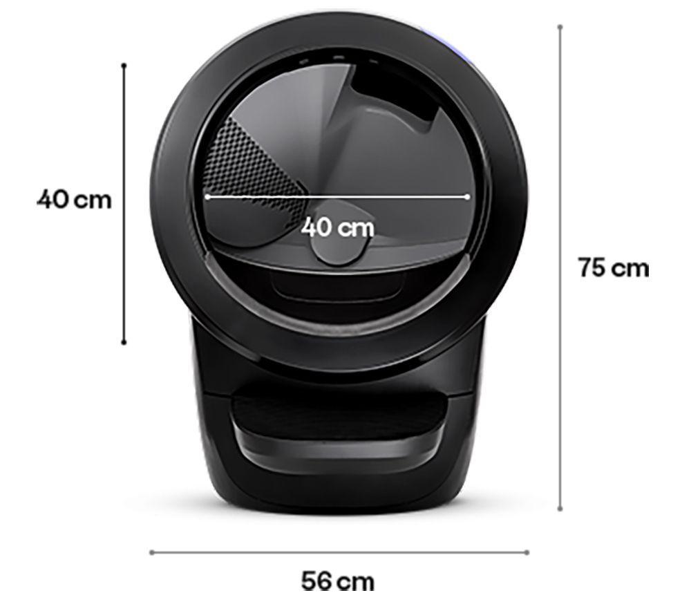 LITTER-ROBOT 4 Smart Self-Cleaning Cat Litter Tray, 50 Waste Drawer Liners & 6 Odour Traps Bundle - Black image number 3 of 12