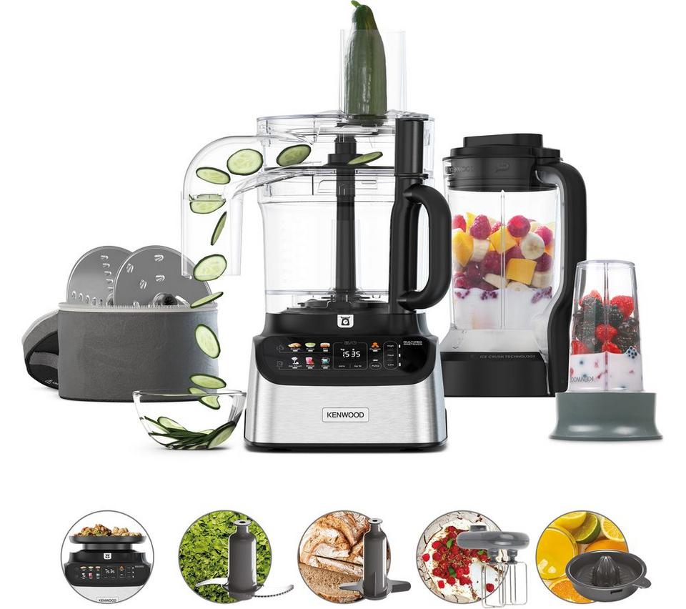 KENWOOD (KEN) Multipro One Touch FDM73.850SS Food Processor - Black & Stainless Steel
