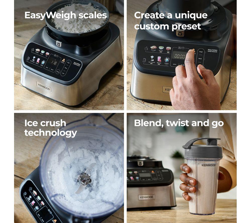 KENWOOD Multipro One Touch FDM73.850SS Food Processor - Black & Stainless Steel image number 5 of 9
