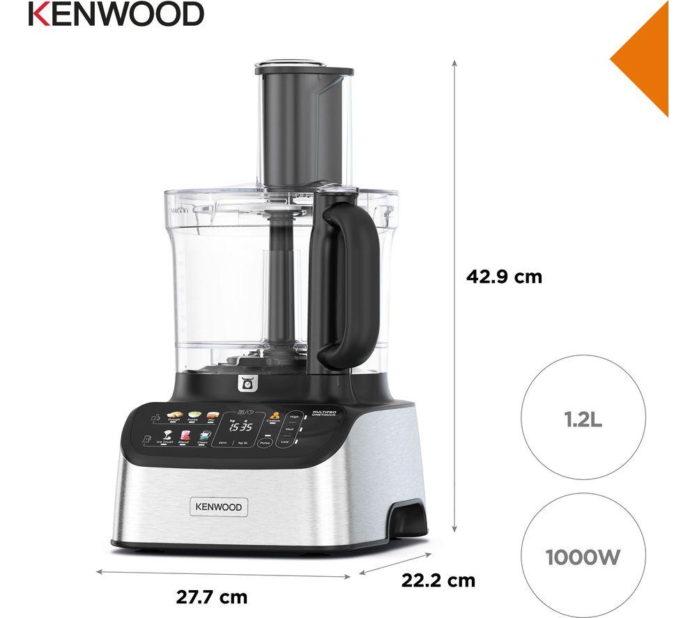 KENWOOD Multipro One Touch FDM73.850SS Food Processor - Black & Stainless Steel image number 6 of 9