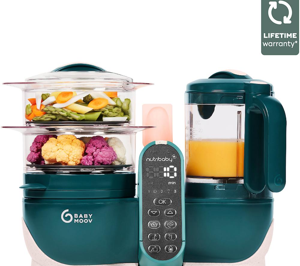 BABYMOOV Nutribaby() 6-in-1 Baby Food Maker - Opal Green