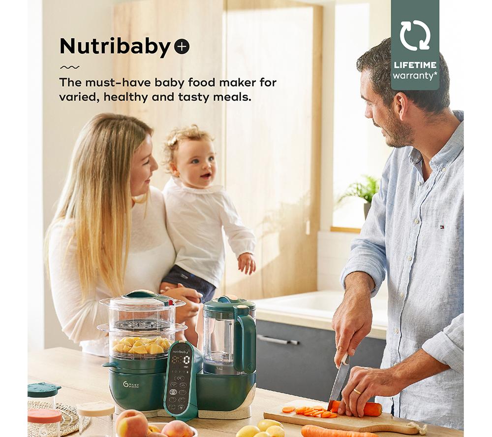 BABYMOOV Nutribaby(+) 6-in-1 Baby Food Maker - Opal Green image number 9 of 14