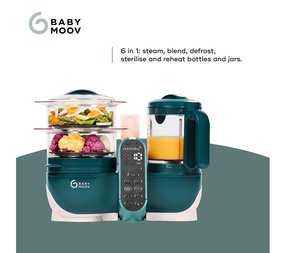 BABYMOOV Nutribaby(+) 6-in-1 Baby Food Maker - Opal Green image number 10 of 14