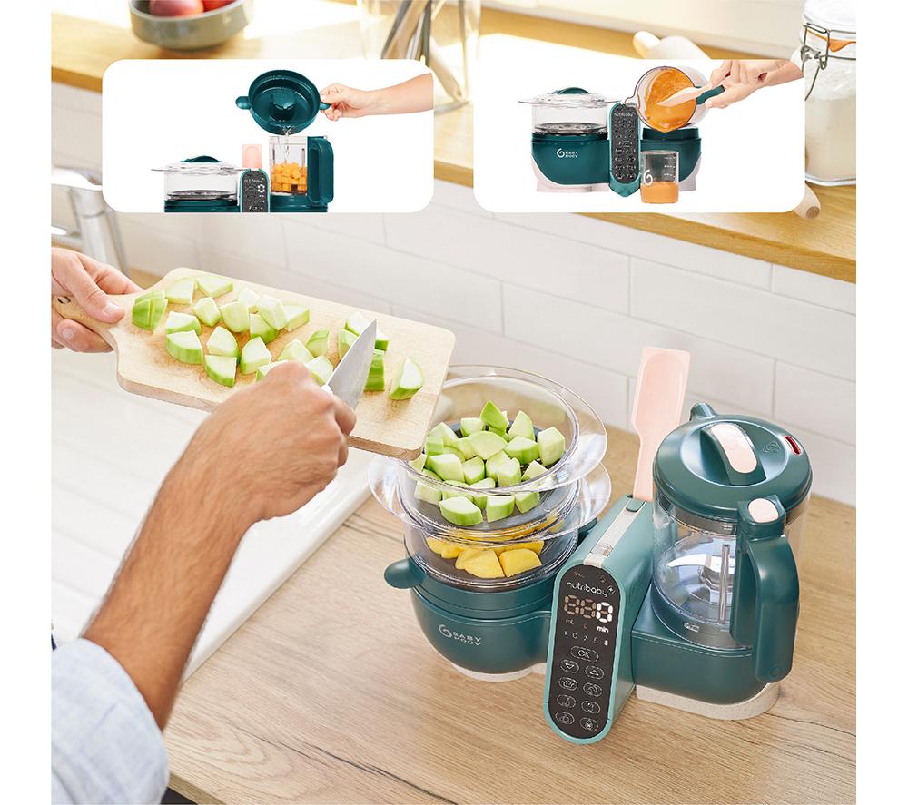 BABYMOOV Nutribaby(+) 6-in-1 Baby Food Maker - Opal Green image number 13 of 14