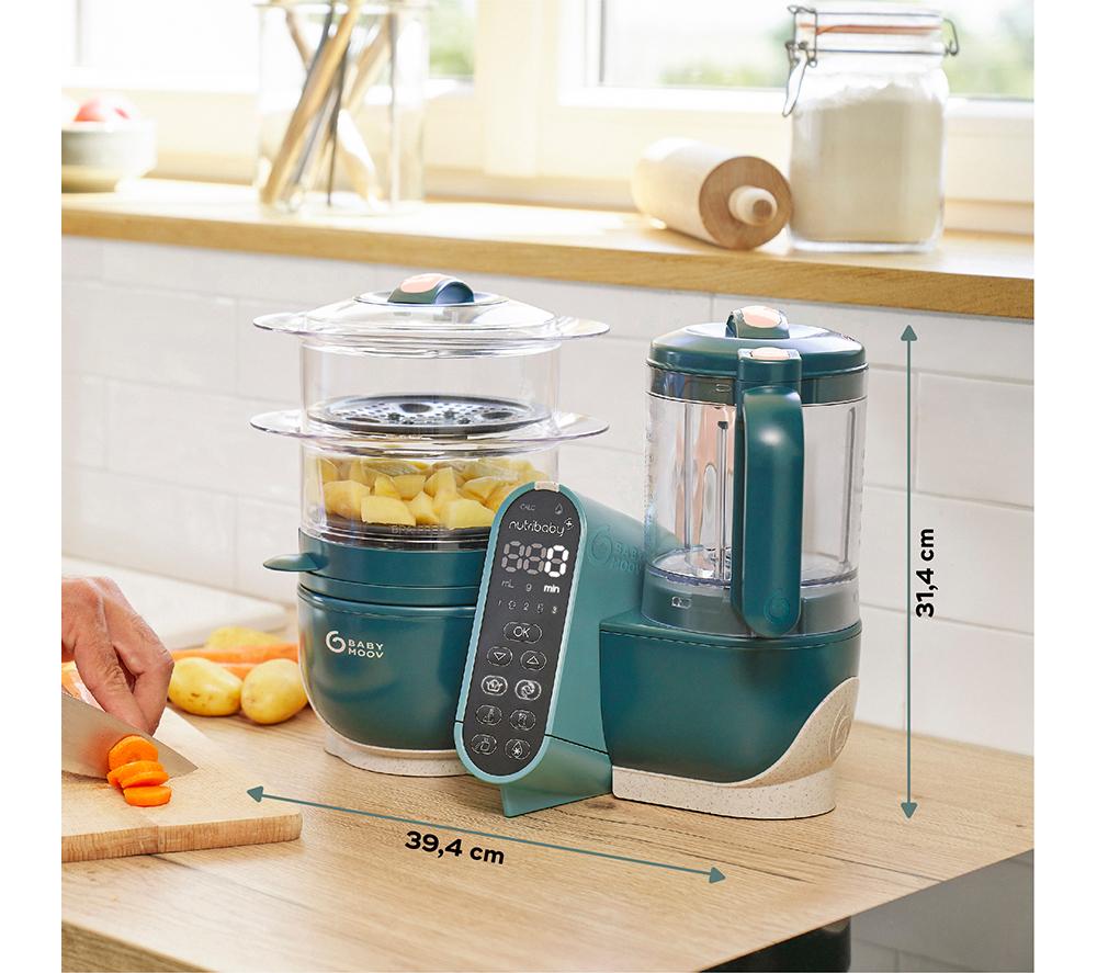 BABYMOOV Nutribaby(+) 6-in-1 Baby Food Maker - Opal Green image number 14 of 14