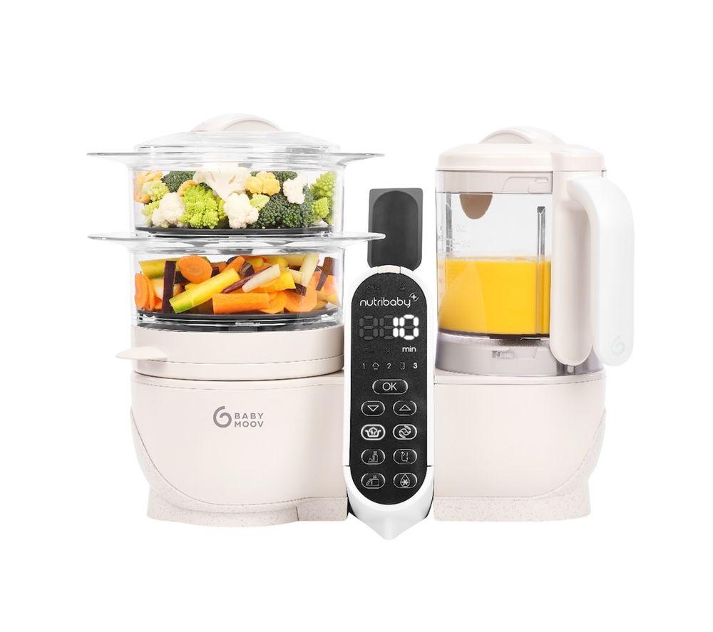 BABYMOOV Nutribaby() 6-in-1 Baby Food Maker - Mineral Beige