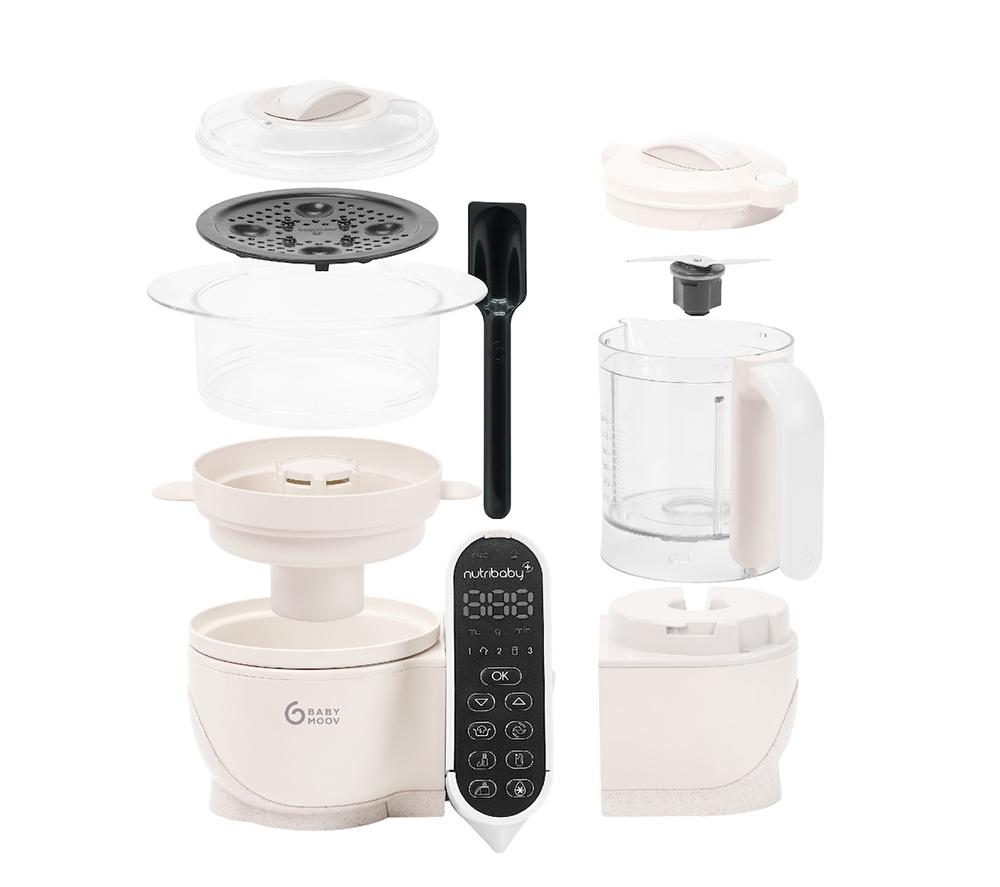 BABYMOOV Nutribaby(+) 6-in-1 Baby Food Maker - Mineral Beige image number 8 of 9